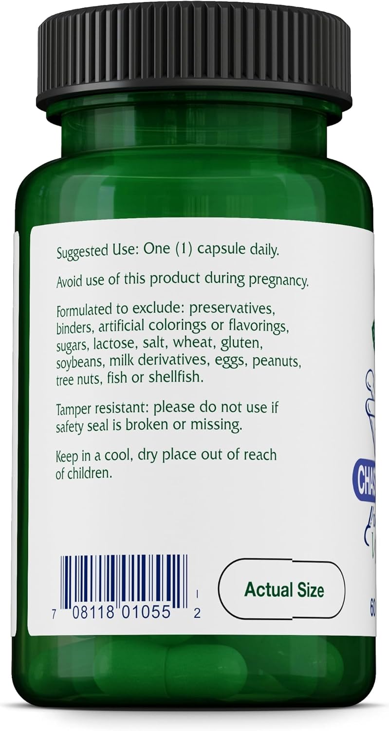 Vitanica Chaste Tree Berry (Vitex Extract) – Vegan, 60 Capsules - görsel 3