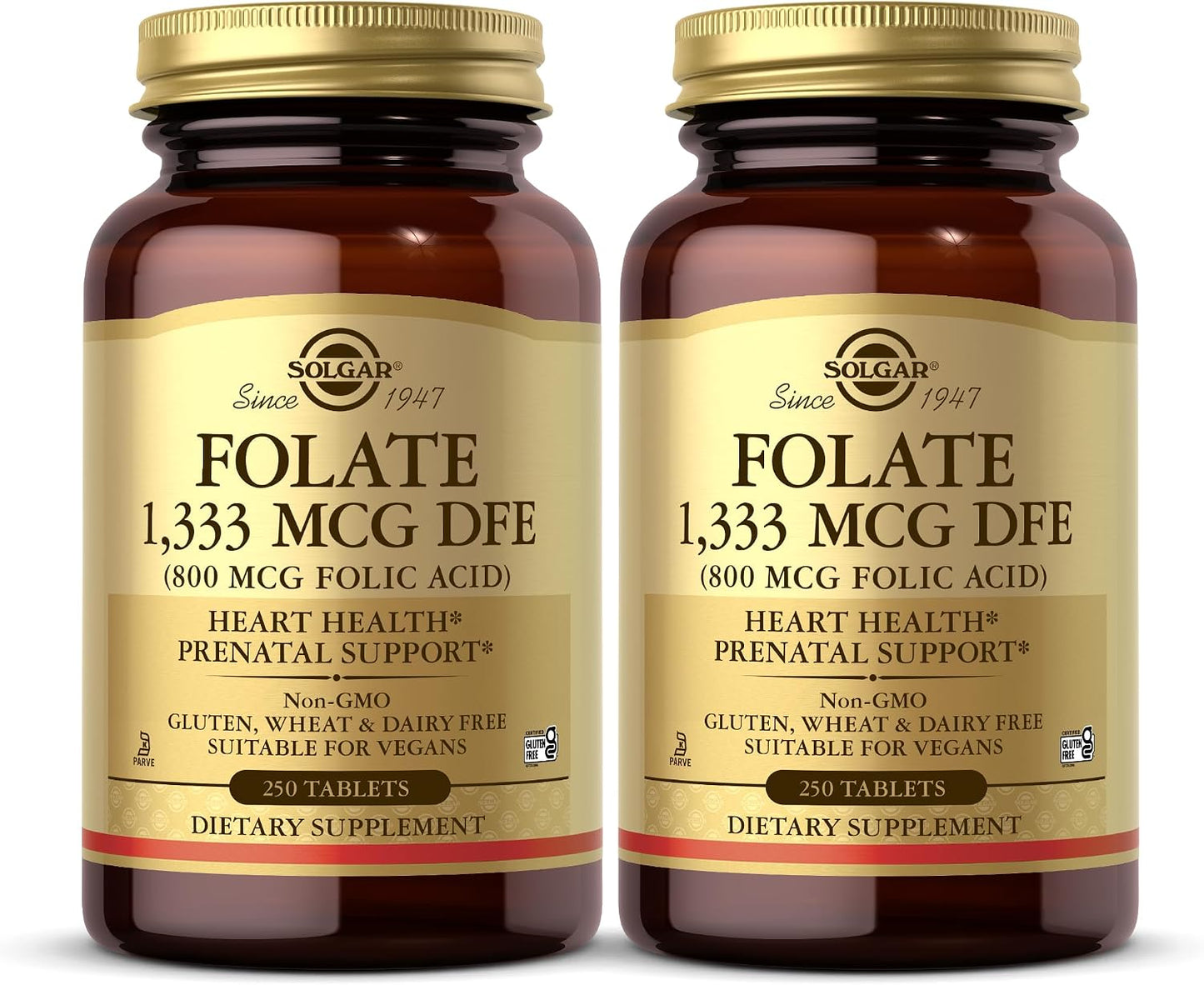 Solgar Folate 1333 mcg DFE - 250 Tablets (Pack of 2) - görsel 1
