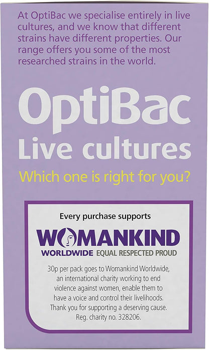 Optibac Probiotics For Women – Vaginal Probiotic with Lactobacillus rhamnosus GR-1 and Lactobacillus reuteri RC-14 (30 Capsules)