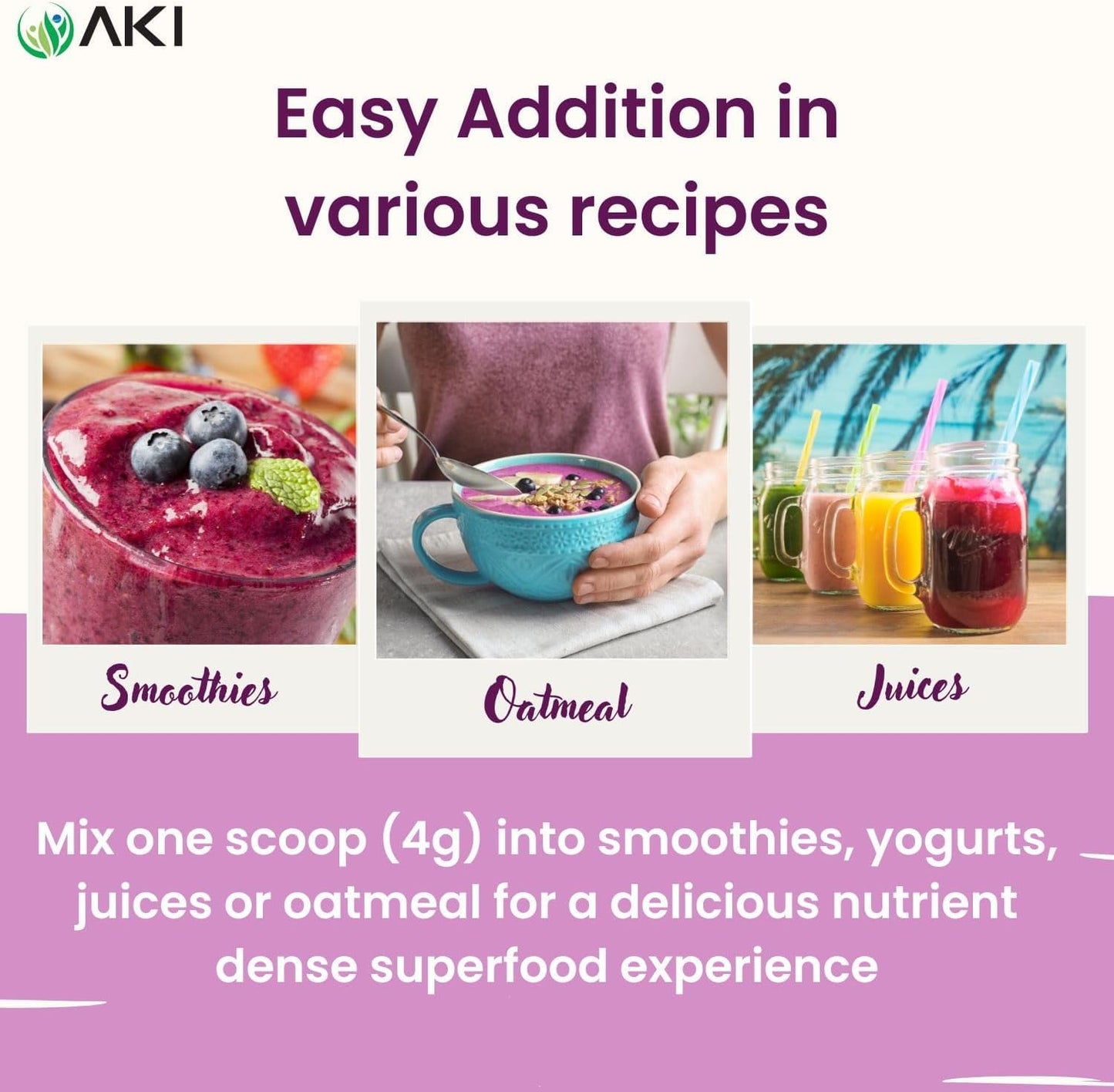 AKI Maqui Berry Extract Powder – Wild Harvested from Patagonia, Freeze-Dried Superfruit, 150g - görsel 7