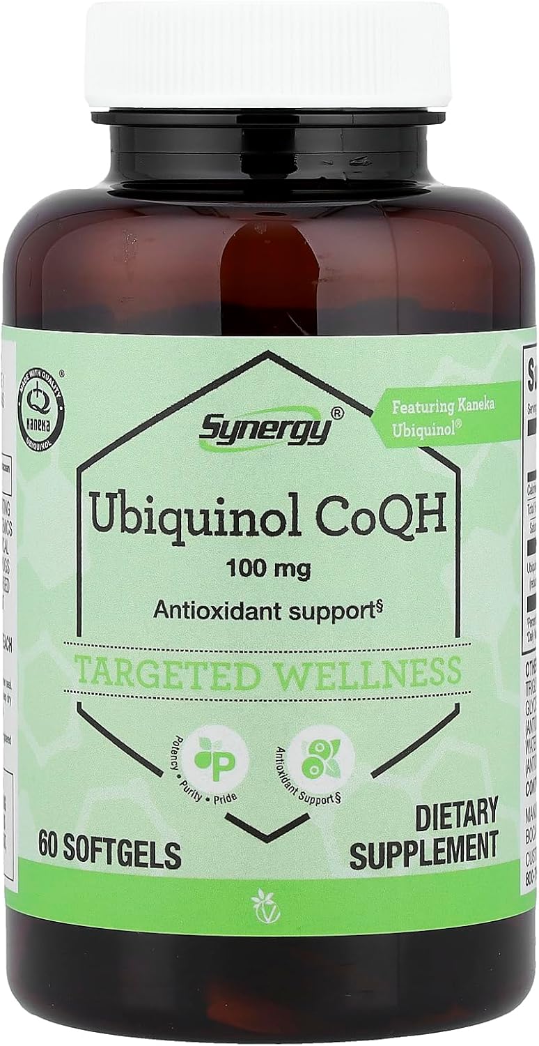 Vitacost Synergy® Ubiquinol CoQH 100 mg 60 Softgels - görsel 1