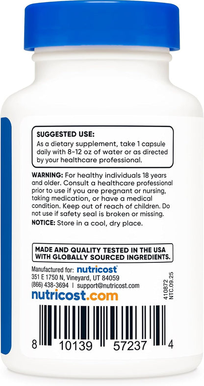 Nutricost Dihydroberberine Capsules, 100 mg, 60 Count