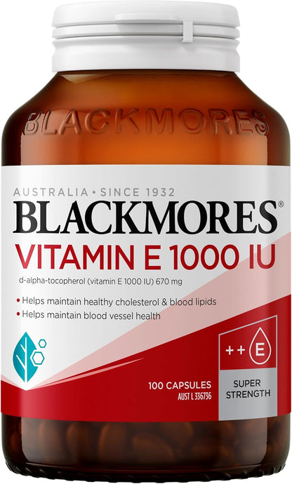 Blackmores Natural E 1000IU 100 Capsules