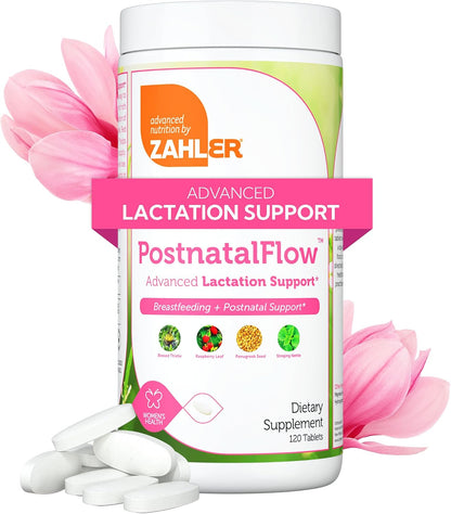 Zahler Postnatal Flow - Advanced Breastfeeding Support, 120 Tablets