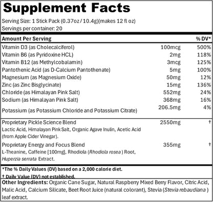 Pick’d Performance Plus Supplement – 20 Servings – Supports Muscle Function, Focus, Energy and Hydration