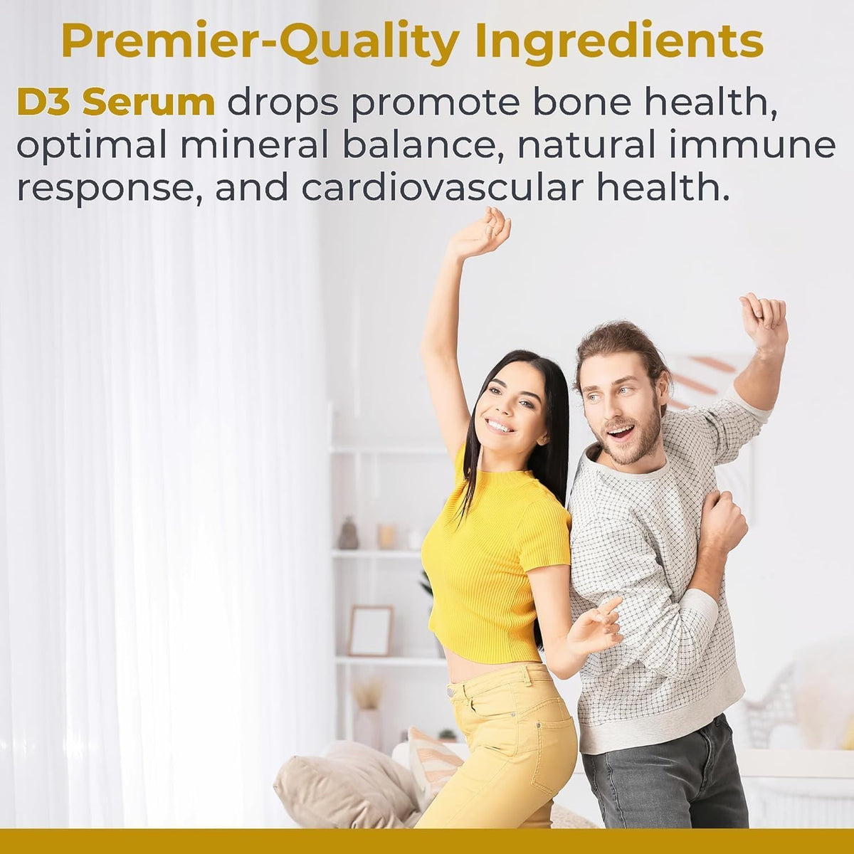 Premier Research Labs Vitamin D3 Serum - Liquid Vitamin D Drops 5000 IU - görsel 3