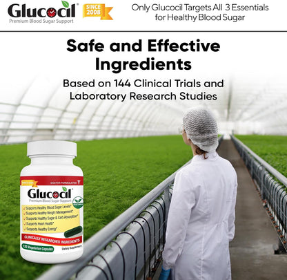 Glucocil Vegetarian Capsules – Premium Blood Sugar Support with Berberine and Mulberry Leaf