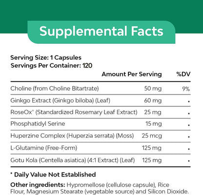 VitaBrain Brain Support Supplement – 120 Capsules