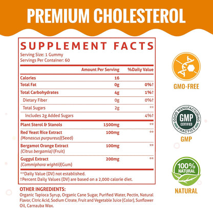 ChiQwench Cholesterol Support Gummies with Plant Sterols & Stanols – Mixed Berry, 60 Gummies
