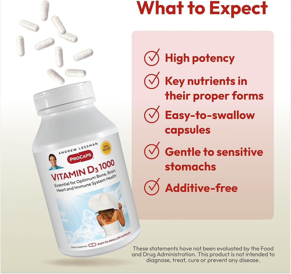 Andrew Lessman Vitamin D3 1000 IU, 360 Capsules - görsel 4