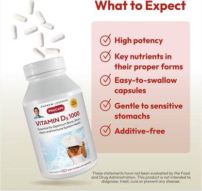 Andrew Lessman Vitamin D3 1000 IU, 360 Capsules