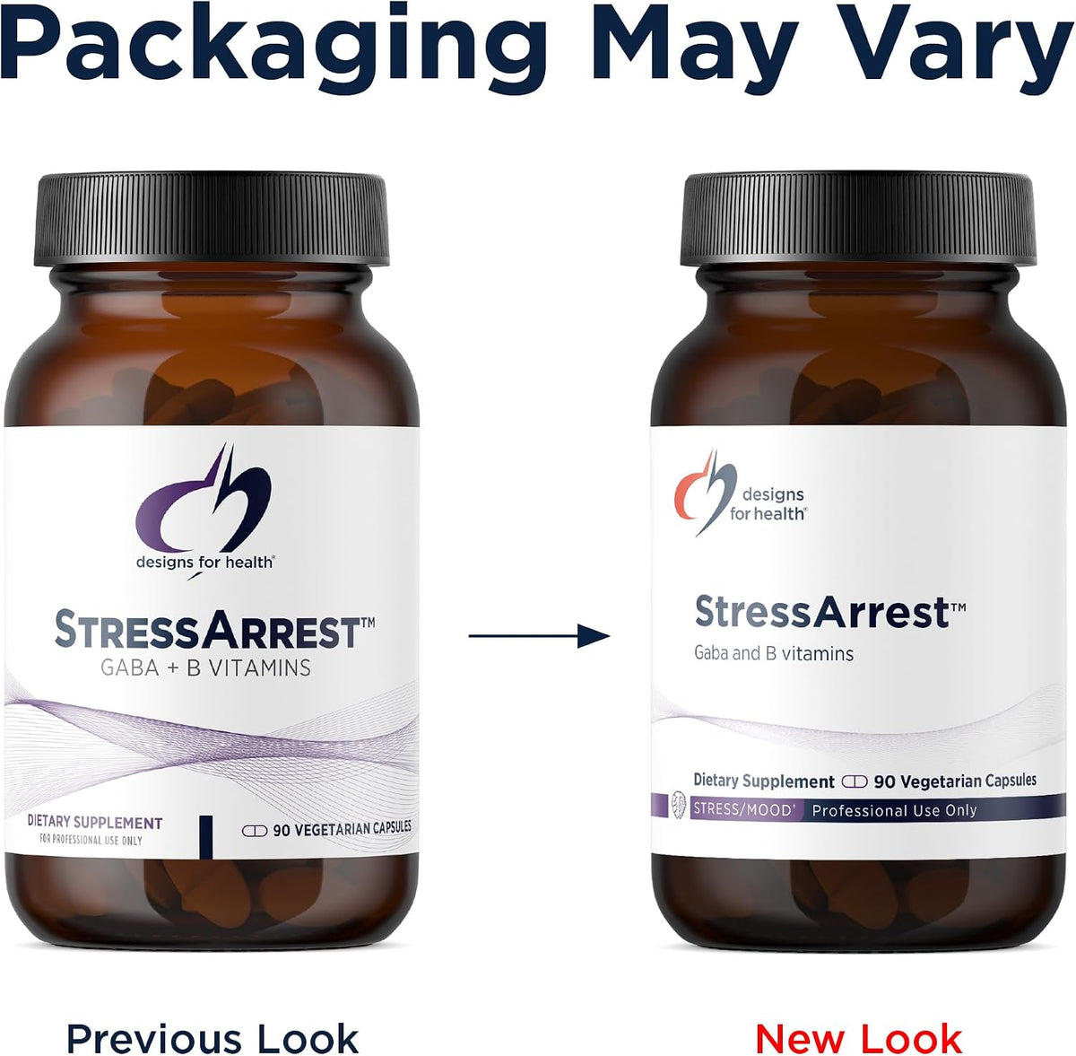 StressArrest – GABA, Glycine, Niacinamide & Pantothenic Acid to Help Support a Balanced Mood (90 Capsules) - görsel 3