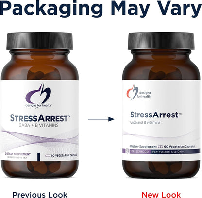 StressArrest – GABA, Glycine, Niacinamide & Pantothenic Acid to Help Support a Balanced Mood (90 Capsules)