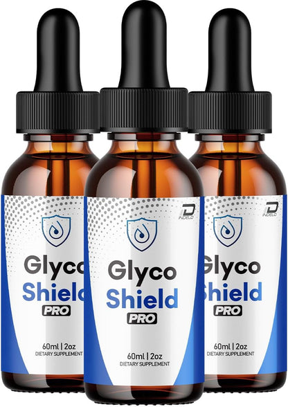 Glyco Shield Pro Herbal Formula - Extra Strength Liquid Drops, 3-Pack (3 Months' Supply)