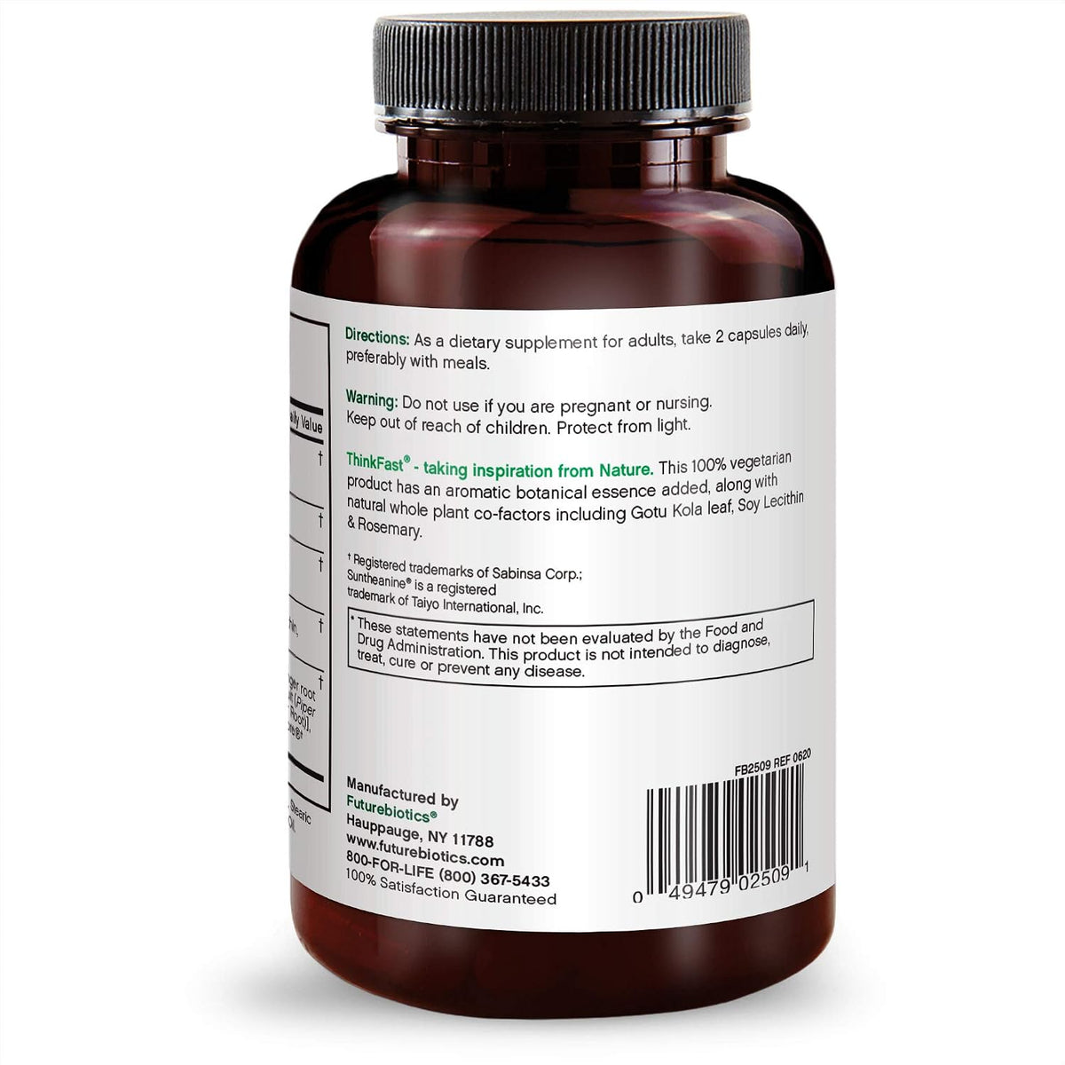 Futurebiotics ThinkFast, Brain Performance – Focus and Concentration: Supports sustained attention and mental – Image 6