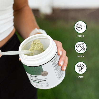 Nature's Pure Blend Super Greens Powder – Organic Greens Superfood Powder, Matcha Flavour, 30 Servings