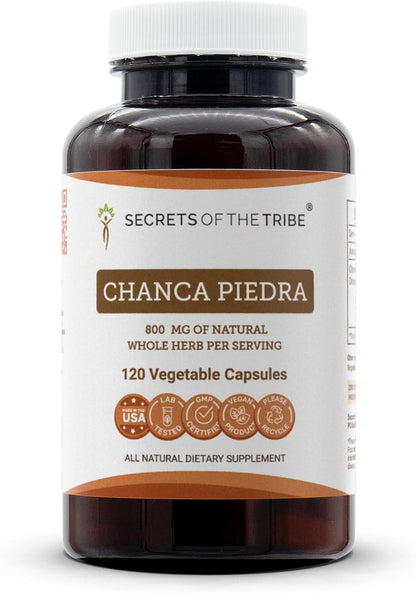 Secrets of the Tribe Chanca Piedra 120 Capsules – Phyllanthus niruri Dried Herbal Supplement