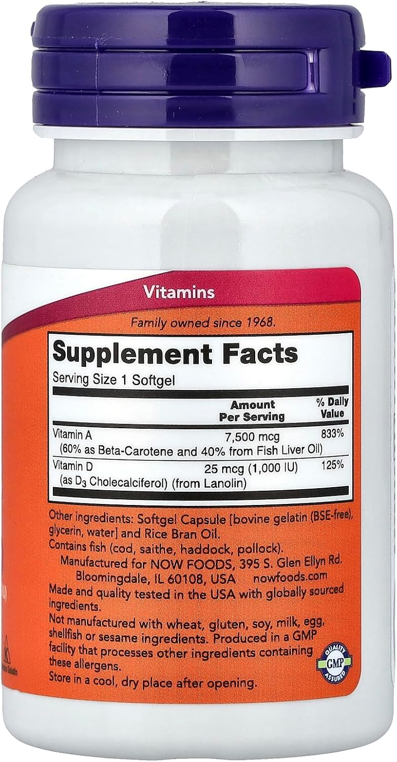 Now Foods Ultra A & D, 100 Softgels - görsel 2
