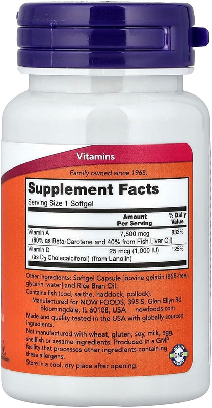 Now Foods Ultra A & D, 100 Softgels
