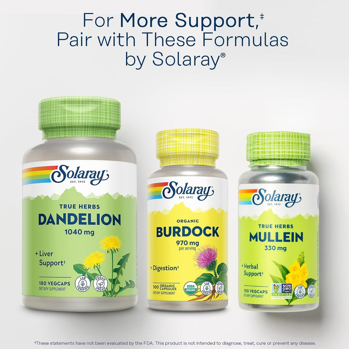 Solaray Organic Burdock Root - 970 mg, 100 Capsules - görsel 6