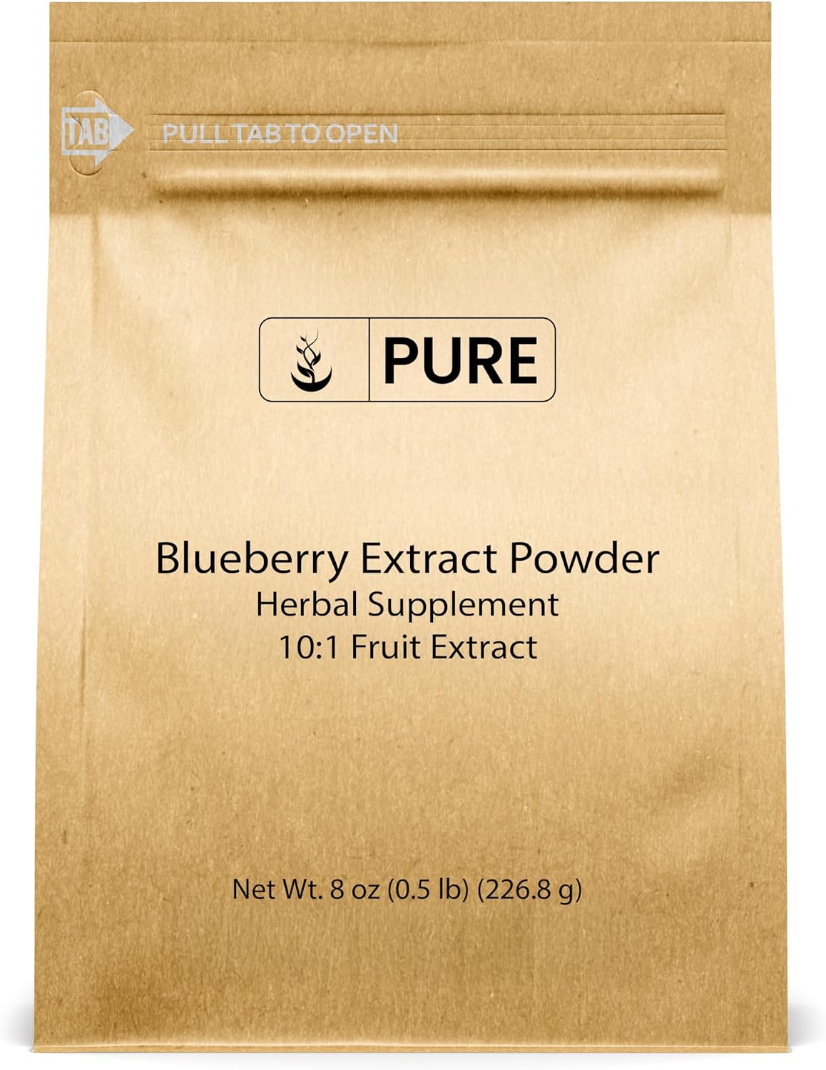 PURE ORIGINAL INGREDIENTS Blueberry Extract (227g) - Non-GMO, Gluten-Free, No Fillers or Additives - görsel 1
