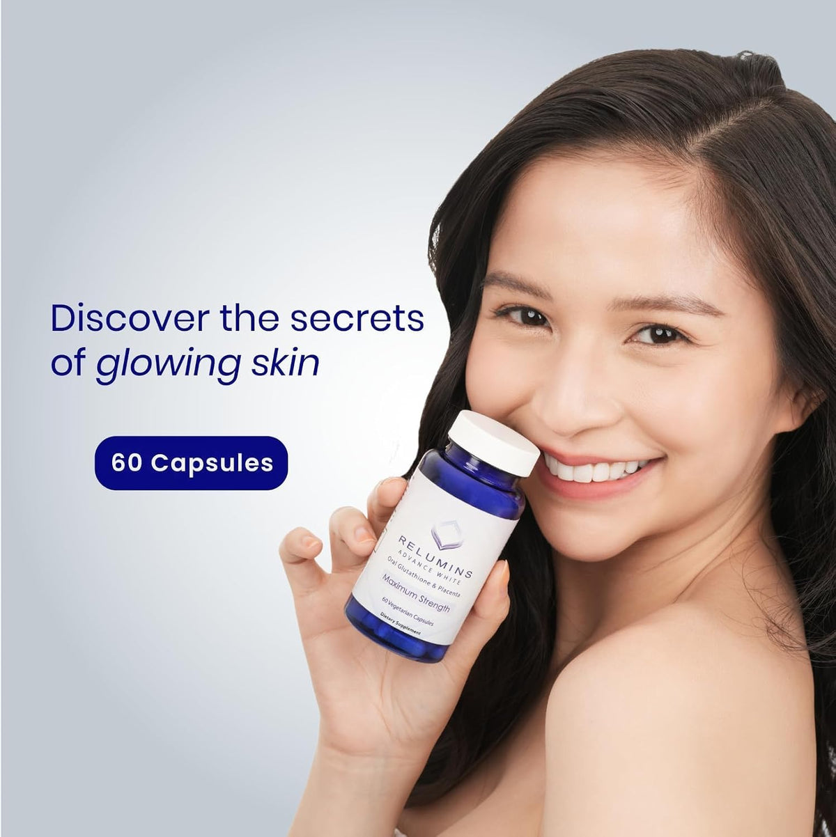 Relumins Advanced Skin Supplement Set - L-Glutathione Complex, Vitamin C, and Antioxidant Support - Nourishing Formula for Healthy Skin - 30-Day Supply - görsel 2