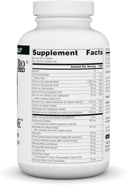 Source Naturals Ultra Joint Response, Glucosamine & MSM, Supports Joint Health* - 180 Tablets