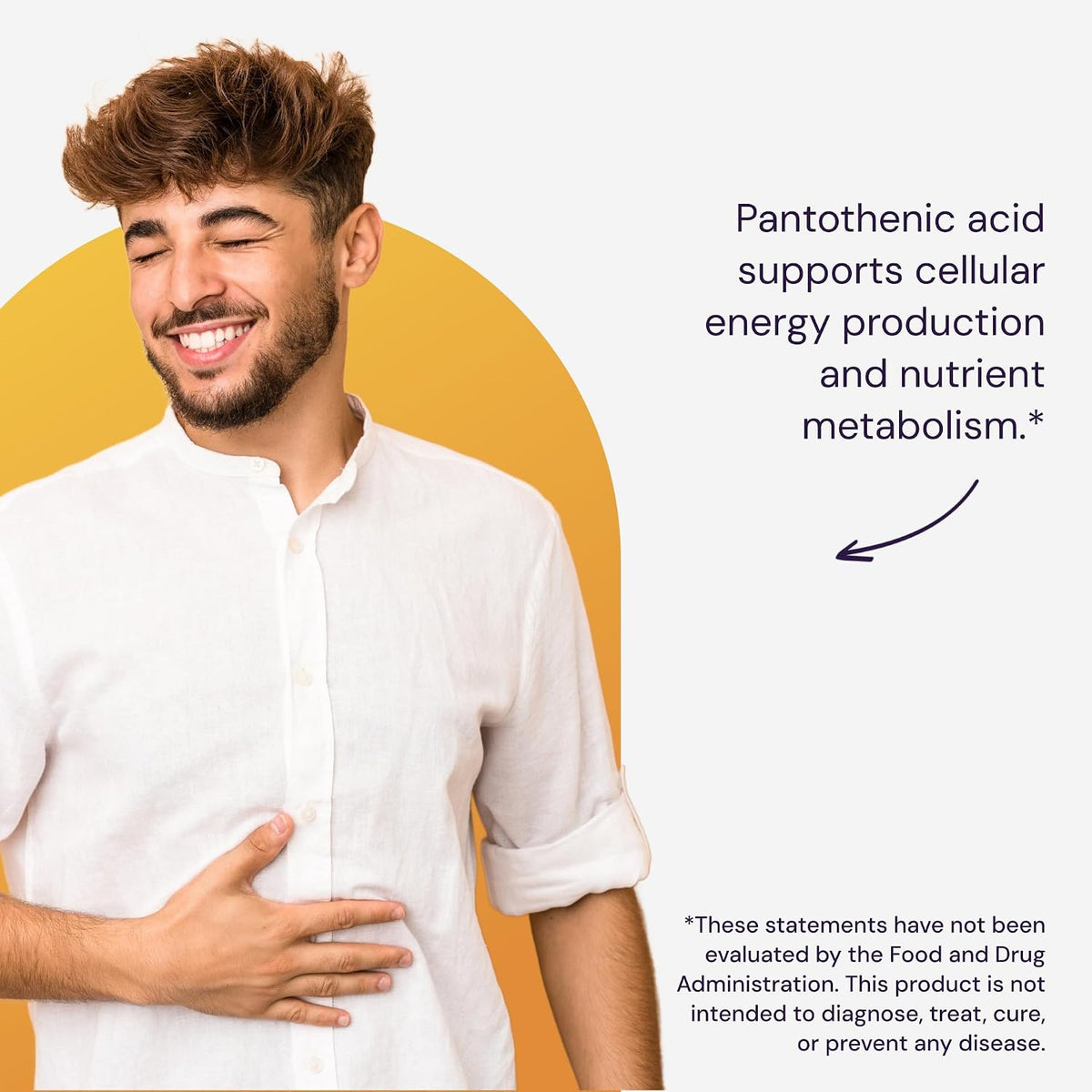 Healthy Origins Premium Vitamin B5 Pantothenic Acid 500 mg, 240 Vegan Capsules - görsel 6