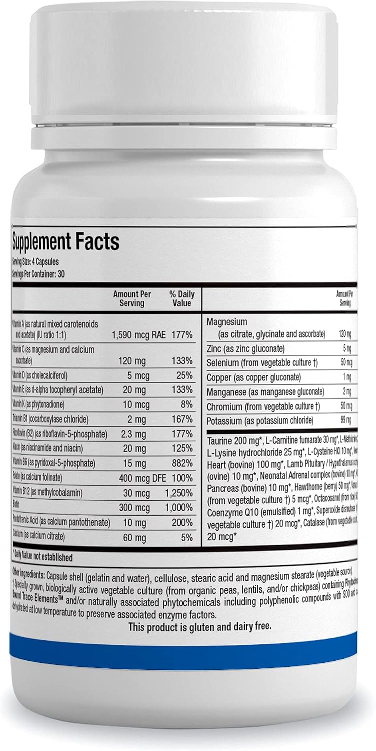 BIOTICS RESEARCH Bio Cardiozyme Forte – Heart Health Multivitamin, 120 Capsules - görsel 3