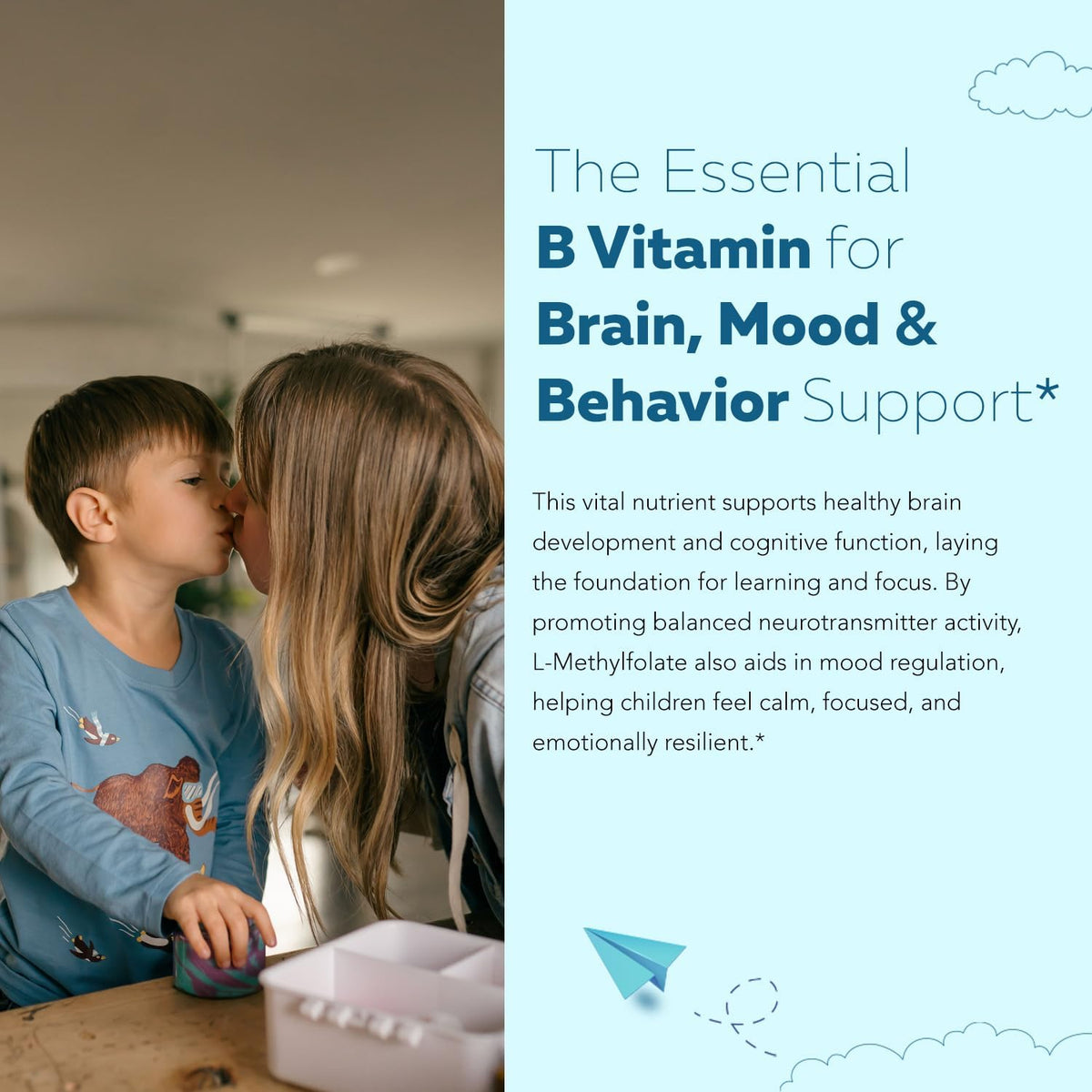 Organic Kids L-Methylfolate + Methyl B12 Cofactor - MTHFR Sublingual Form - 5-MTHF, Superior Form of Folate - Adjustable Dosage for All Ages - Mood, Behaviour, Cognition - Organic Berry Flavour, 30 ml - görsel 3