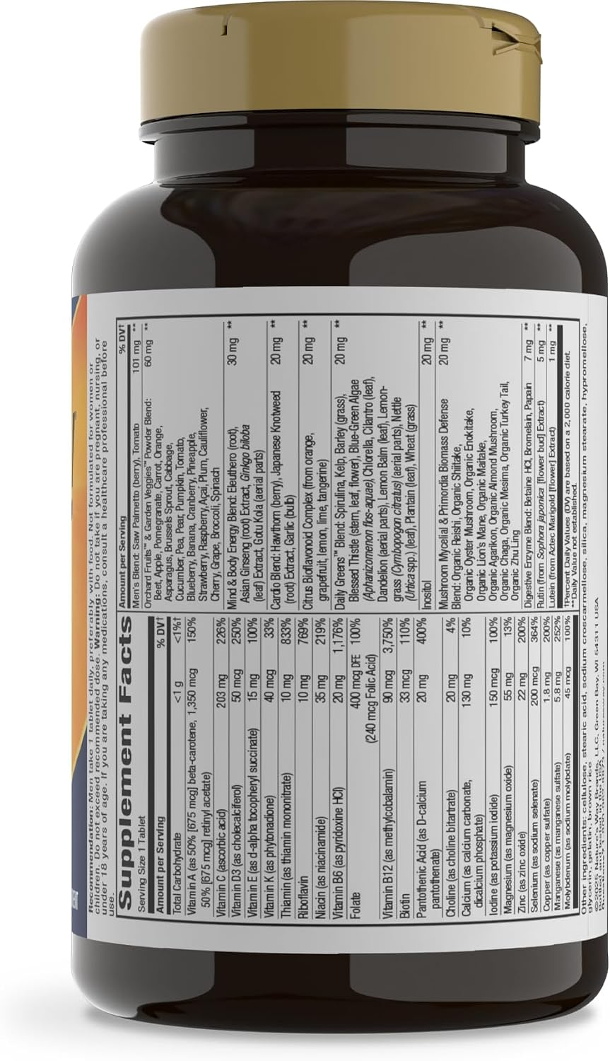 Nature's Way Alive! Ultra Potency Multivitamin for Men 50 Plus, 150 Tablets - görsel 9