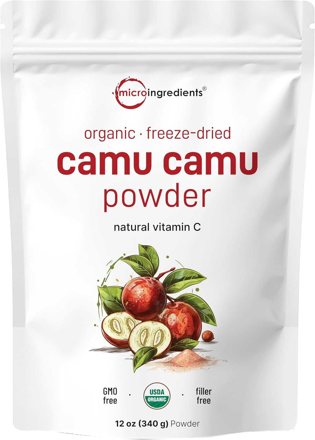 Micro Ingredients Organic Camu Camu Powder, 340g - görsel 1