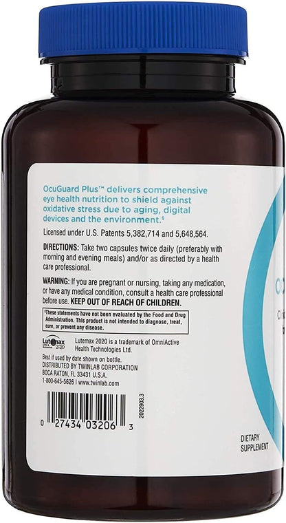 Twinlab Ocuguard Plus - Eye Supplement with Zinc, Vitamin A, C and D