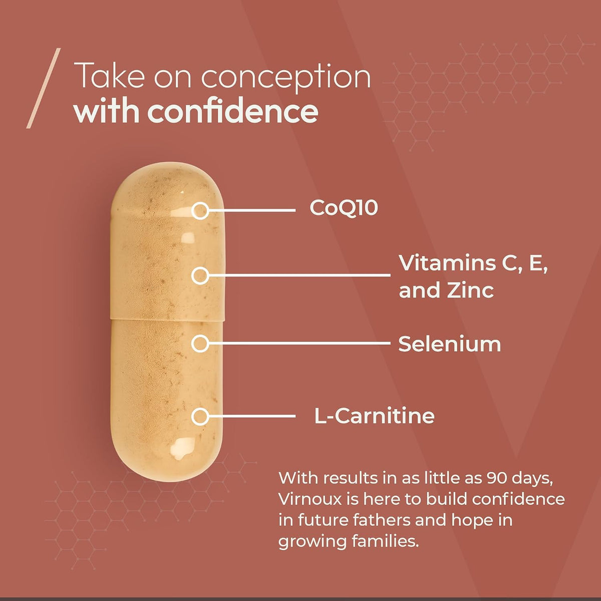 Virnoux Male Fertility Pre-Conception Vitamins – Sperm Health Support - görsel 2