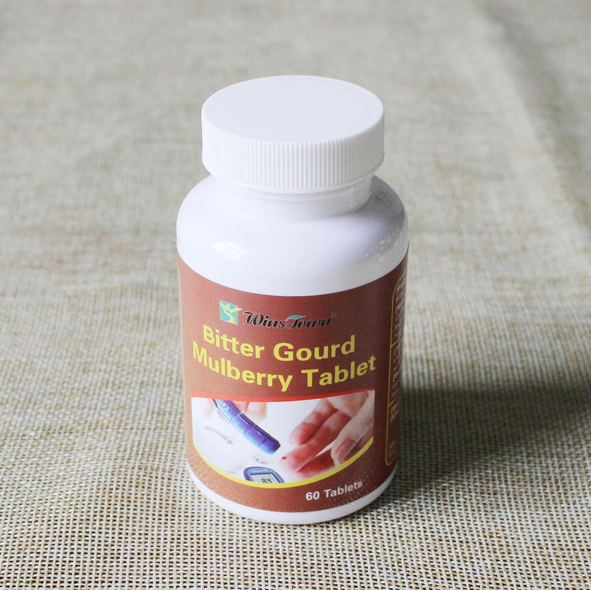 Wins Town Bitter Gourd Mulberry Tablet for Cardiovascular Health Support, Natural Food Supplement, 60 Tablets - görsel 2