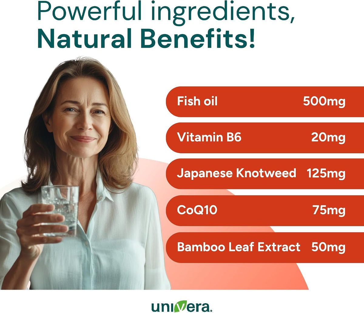 Univera Rhythmatix – Heart & Circulation Support with Omega-3, CoQ10, B6 & B12, 60 Softgels - görsel 3