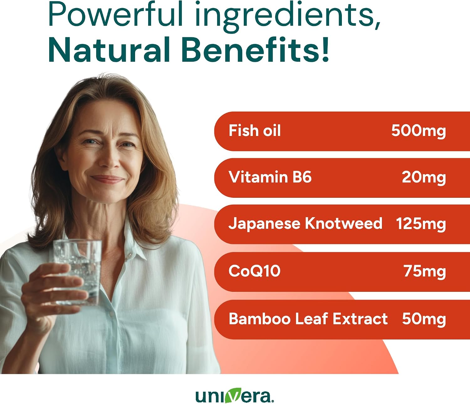 Univera Rhythmatix – Heart & Circulation Support with Omega-3, CoQ10, B6 & B12, 60 Softgels - görsel 3