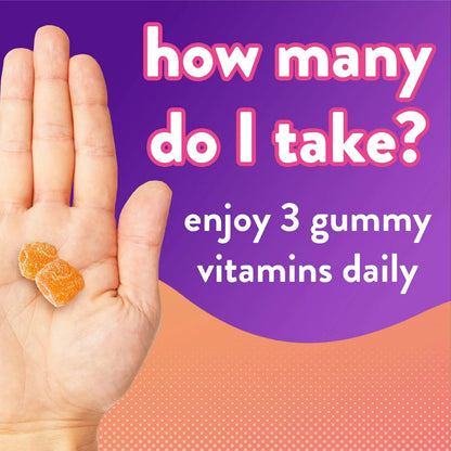 Vitafusion Power C Vitamin C Gummies for Immune Support, Orange Flavoured, 150 Count