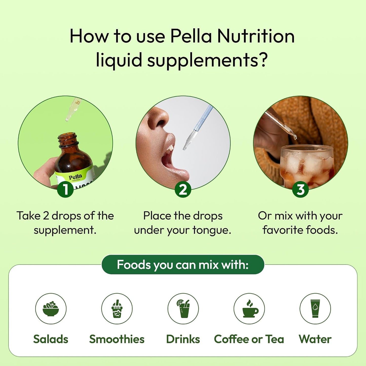 Pella Nutrition Sea Moss Drops with Bladderwrack – Liquid Supplement for Immune & Digestive Support (Strawberry Lime, 60ml) - görsel 8