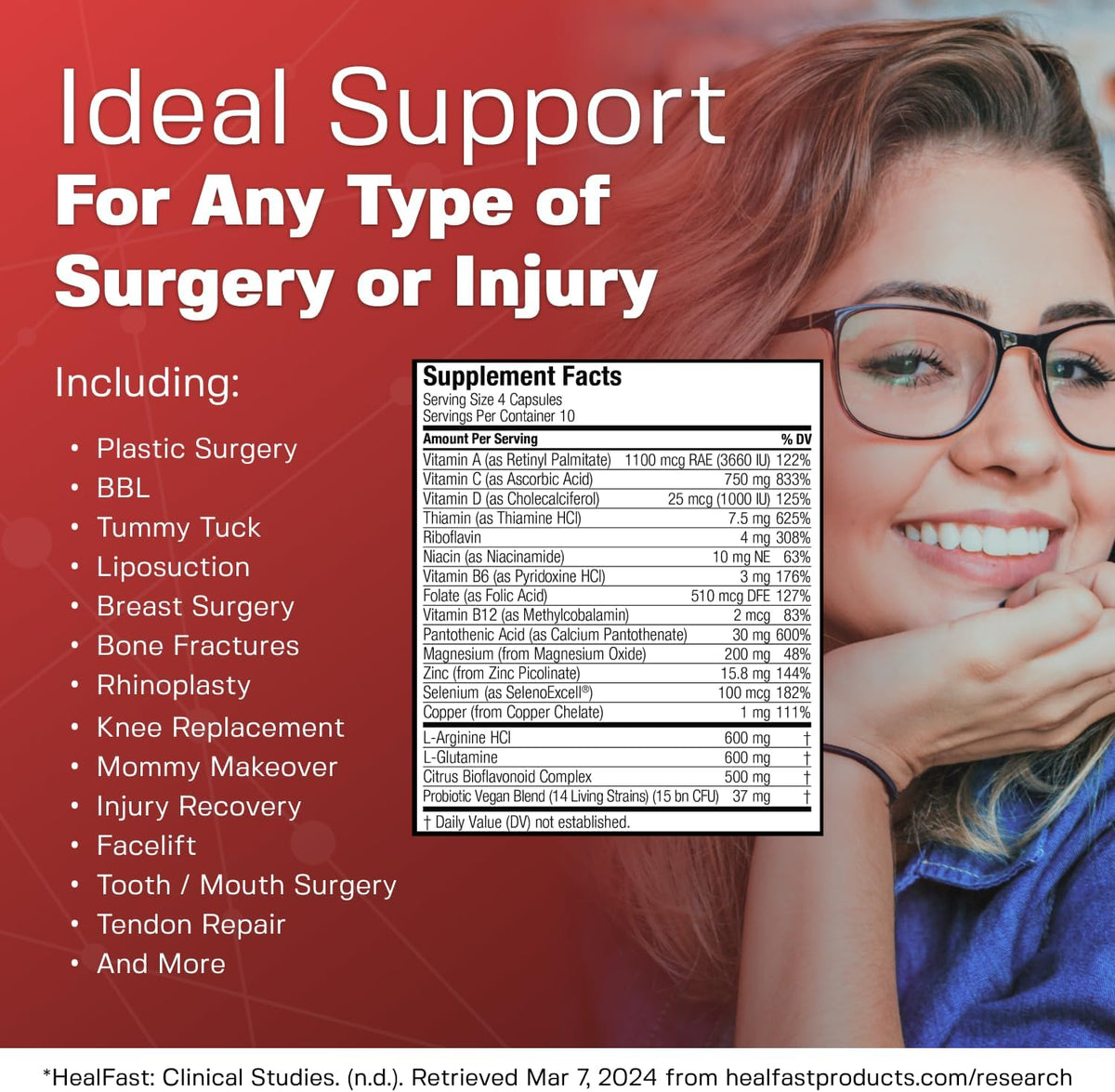 HealFast Surgery & Injury Recovery Supplement (Pre-Op) - görsel 6