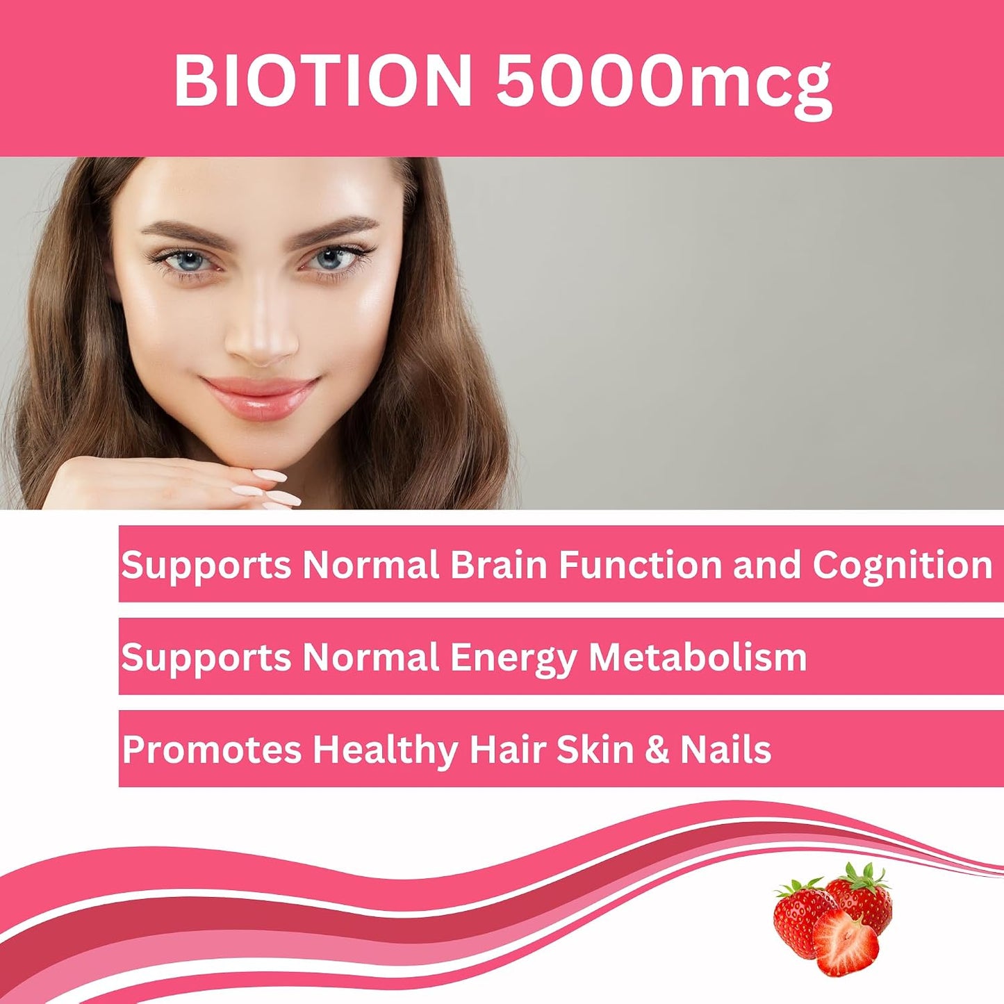 Greenfield Nutritions Halal Biotin Gummies for Hair, Skin and Nails | 5000 mcg | 90 Gummies - görsel 2