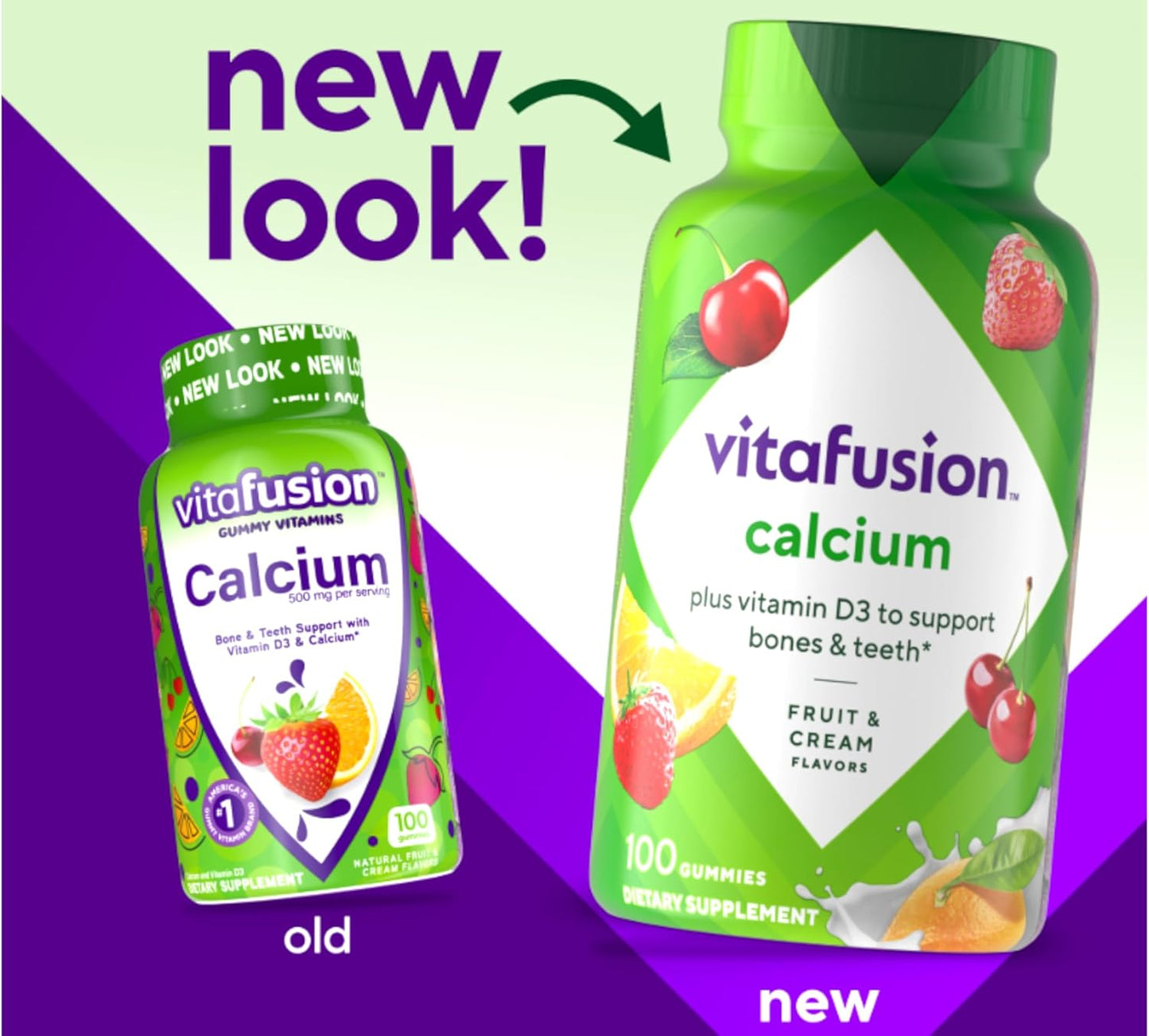 Vitafusion Calcium Gummy Vitamins for Adults, 100 Gummies - görsel 7
