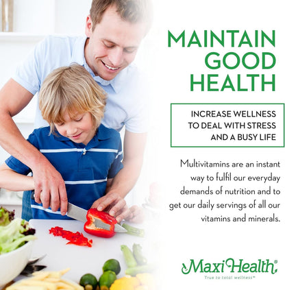 Maxi Health Chewable Multivitamin with Iron - Cherry Flavour - 90 Tablets