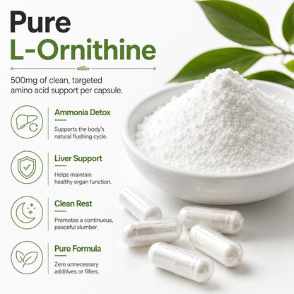 Dr Clark L-Ornithine 500mg - 100 Gelatine Capsules