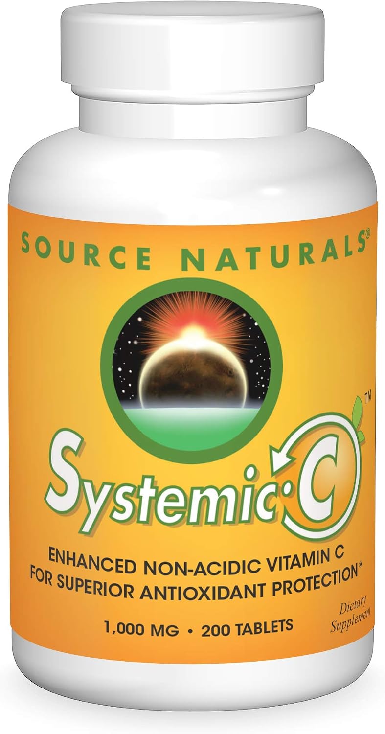Source Naturals Systemic C, 1000mg - 200 Tablets - görsel 1