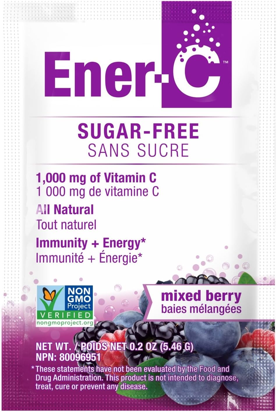 Ener-C Sugar Free Multivitamin Drink Mix - Mixed Berry, 30 Count - görsel 5