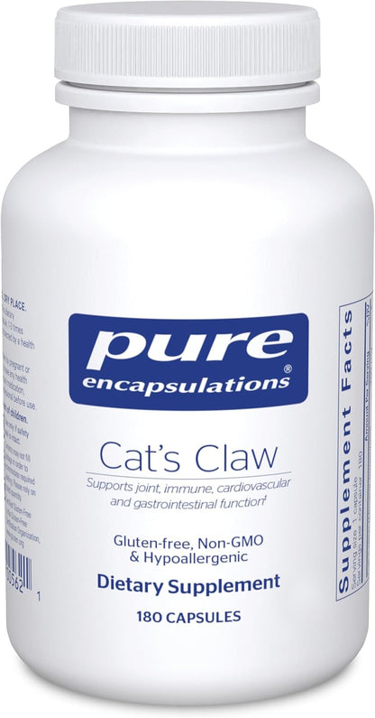 Pure Encapsulations Cat's Claw – Supplement for Joints, Immune & Cardiovascular Support – 180 Capsules
