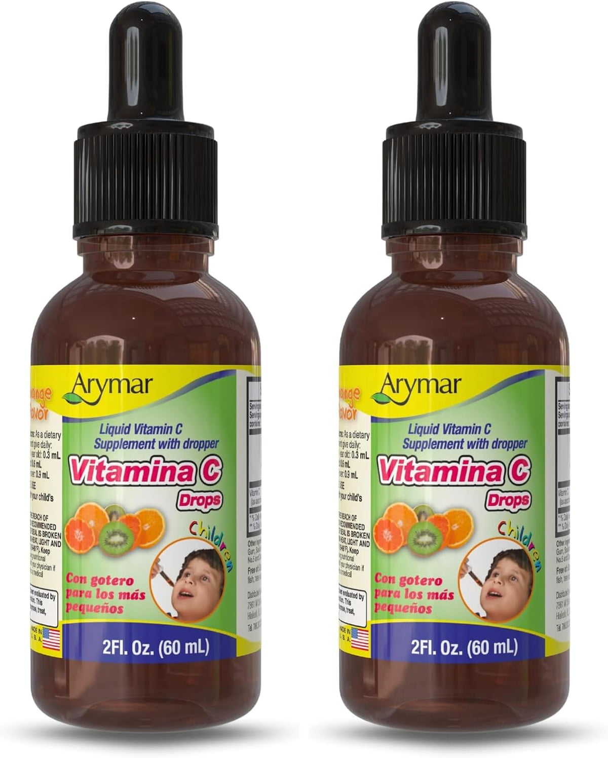 Arymar Vitamin C Drops – 60 ml Immune Support & Antioxidant Liquid, Vegan, Orange Flavour - görsel 8