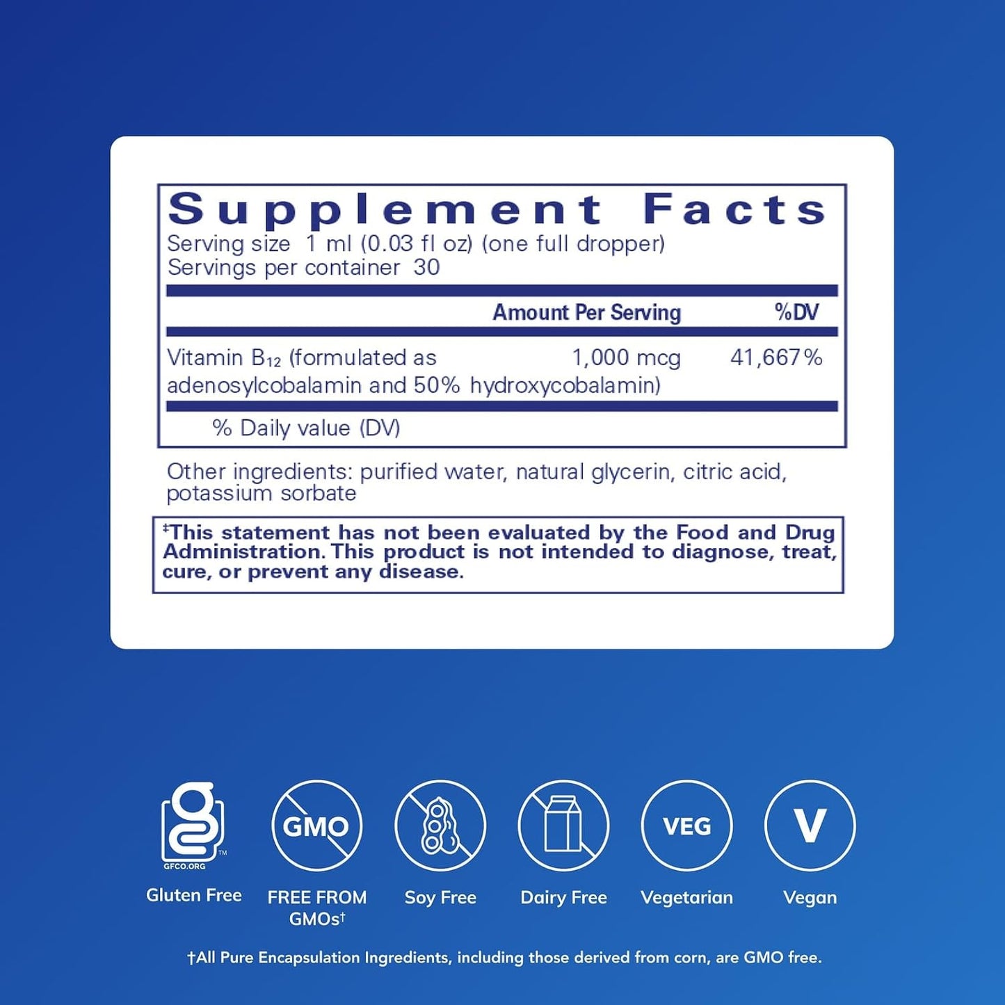 Pure Encapsulations Adenosyl/Hydroxy B12 Liquid – Supports Energy Metabolism & Nervous System Health – 30 ml - görsel 2
