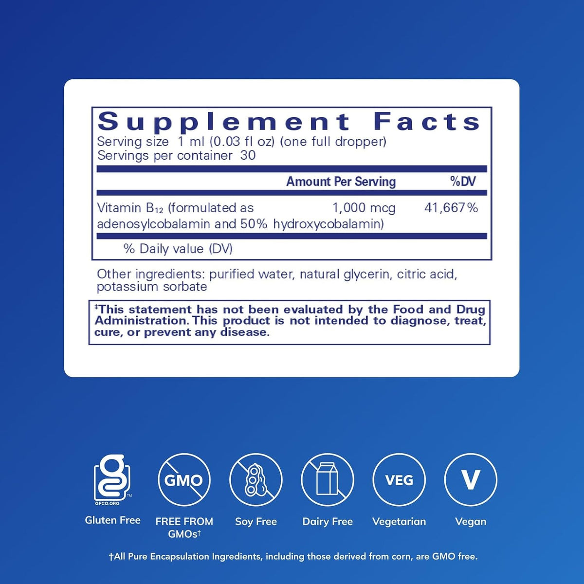 Pure Encapsulations Adenosyl/Hydroxy B12 Liquid – Supports Energy Metabolism & Nervous System Health – 30 ml - görsel 2